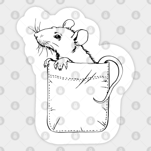 Rat Sticker by ORBN